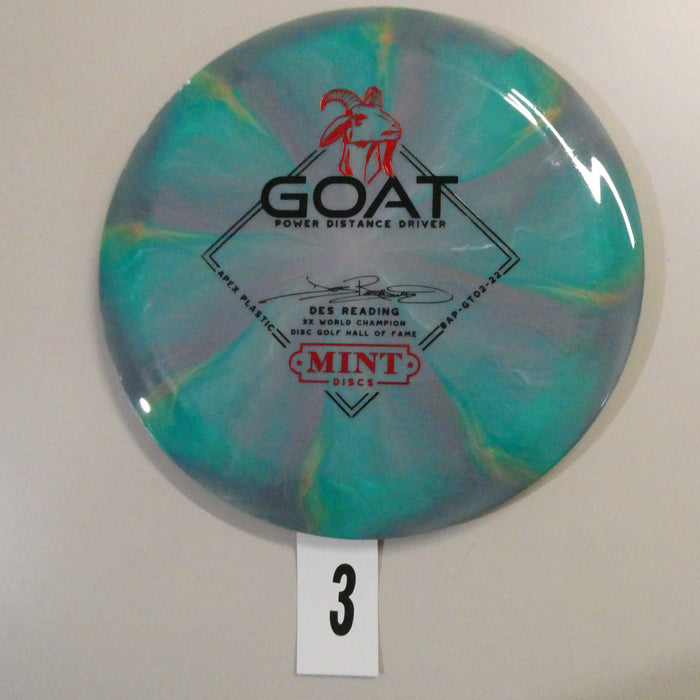 2nd run Des Reading Swirly Apex Goat