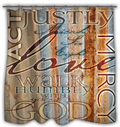 Act Justly - shower curtain