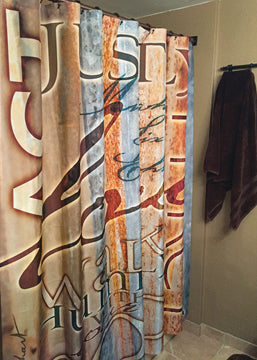 Act Justly - shower curtain