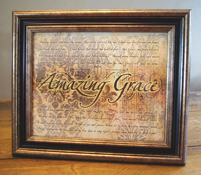 Amazing Grace - framed 8x10