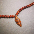 Amulet,Skull Vajra Kila Dorje Phurba Pendant - Tibetan Buddhist amulet, front view