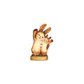 ANRI Ferrándiz rabbit and squirrel greeting figurine hand carved wooden figure Italy