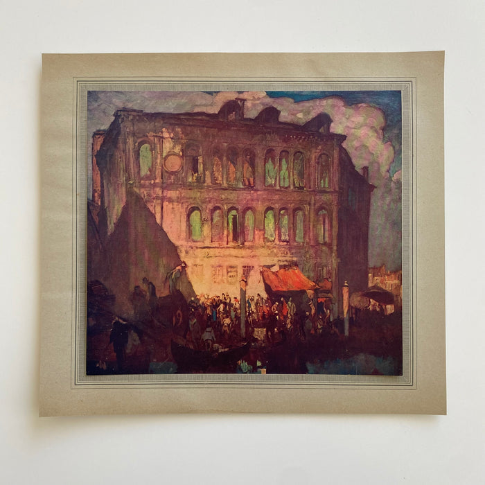 Plate I. Brangwyn "Palazzo dei Camerlenghi Venice"