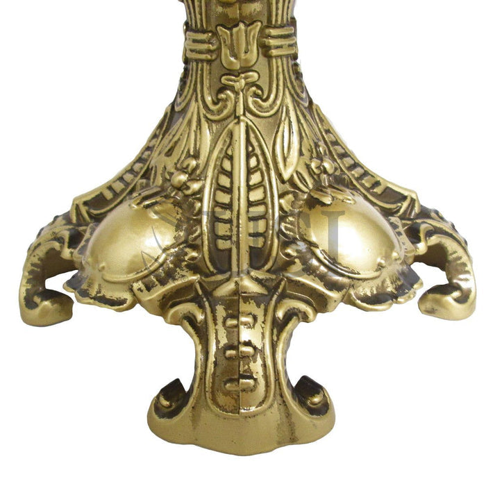 Antique Gold Royal Cake Stand, 11.5inH x 12inD, Gold
