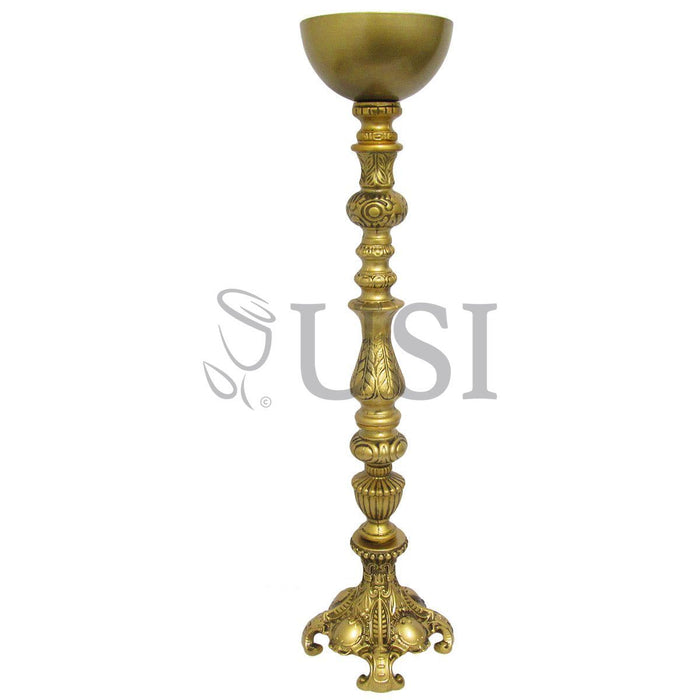 Antique Gold Royal Flower Bowl Centerpiece, 27.75in, Gold