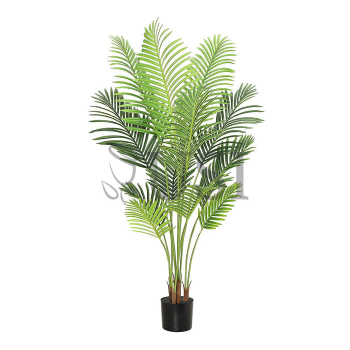 Areca Palm Tree Real Touch Potted, 5ft, Green