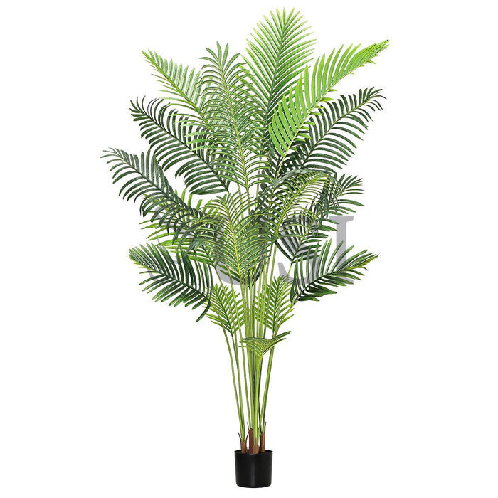 Areca Palm Tree Real Touch Potted, 7ft, Green
