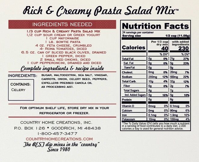 Artisan Rich & Creamy Pasta Salad Mix