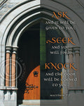 Ask Seek Knock - premium canvas
