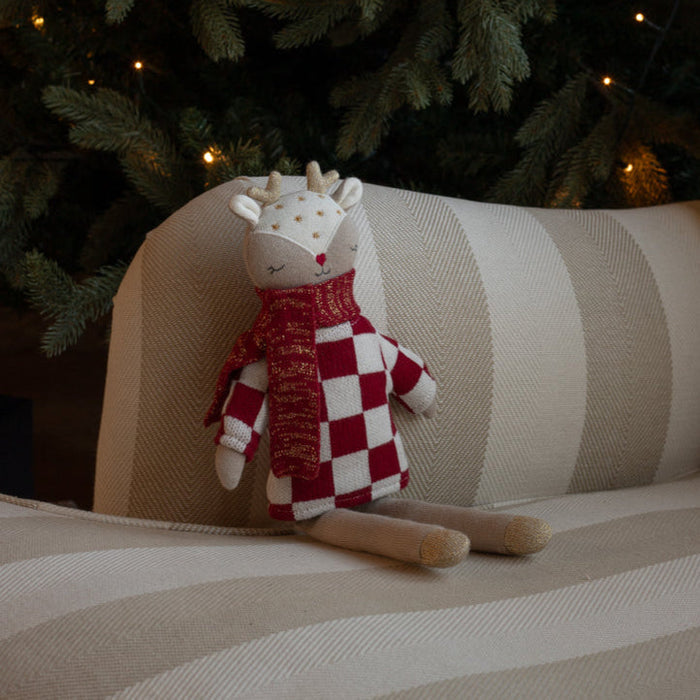 Avery Row - Christmas Knitted Toddler Toy - Reindeer - Mabel & Fox