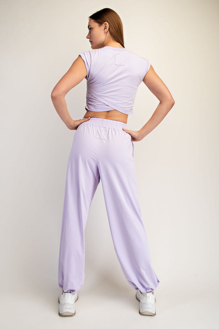 Baby Hannah Lavender Matching Crossover Set