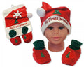 Baby Hat and Booties Gift Set - My First Christmas - Red [GP-25-0838] - Kidswholesale.co.uk