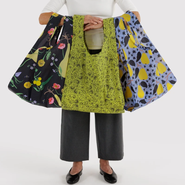 Baggu Reusable Tote Bag Set of Three