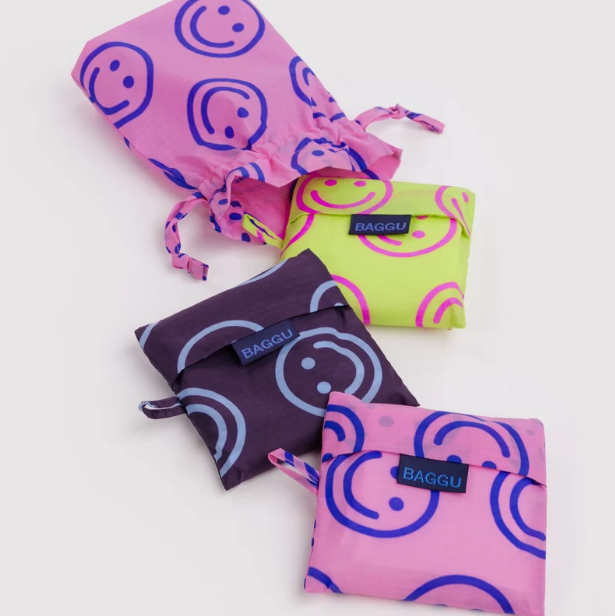 Baggu Reusable Tote Bag Set of Three