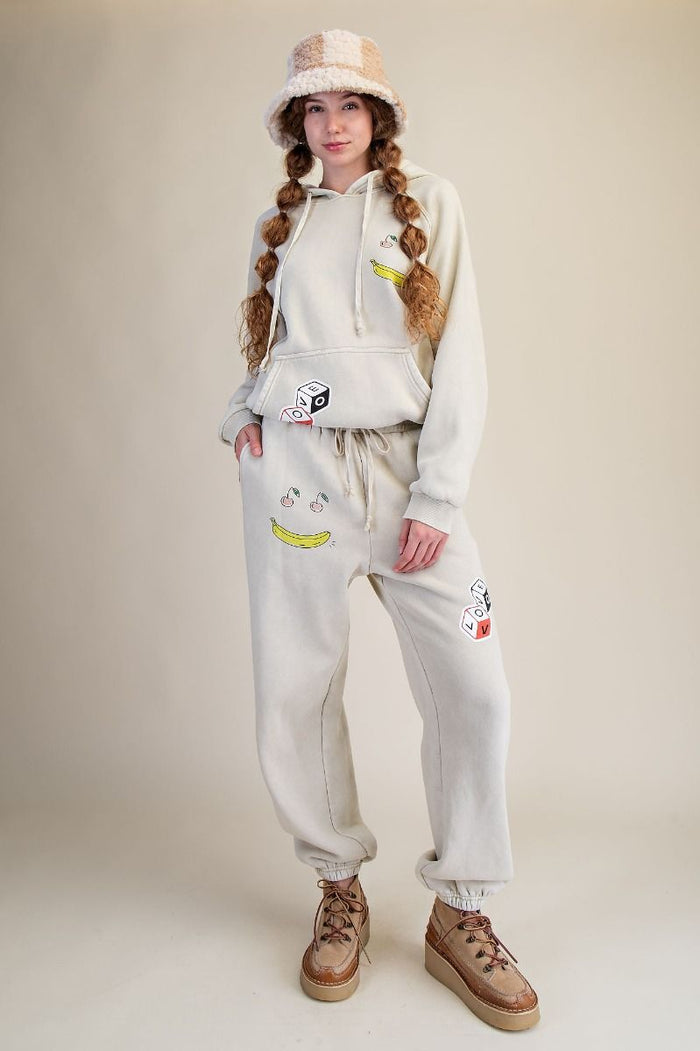 BANANAS Patch Sweat Pants