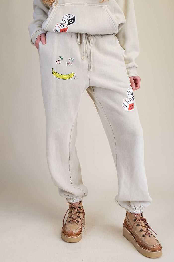 BANANAS Patch Sweat Pants