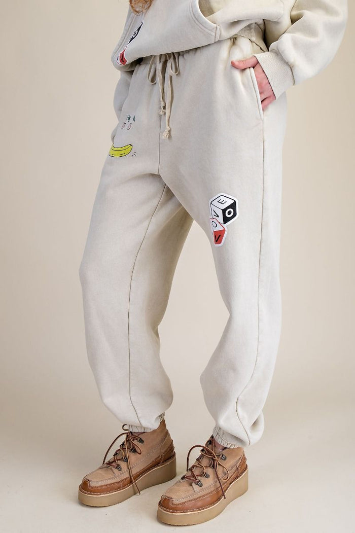 BANANAS Patch Sweat Pants