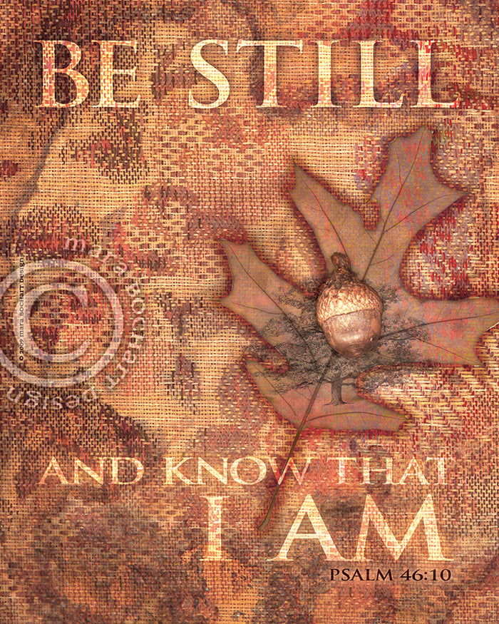 Be Still - premium canvas