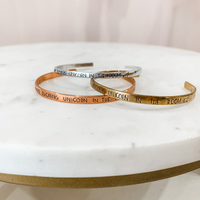 Be the Shiniest Fucking Unicorn in the Room Cuff