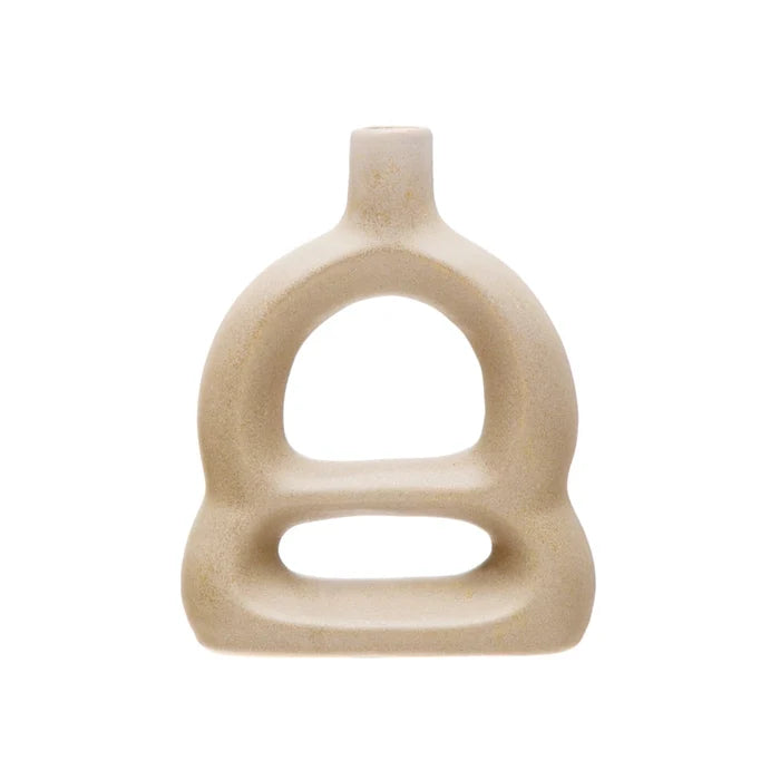 Beige Stoneware Vase