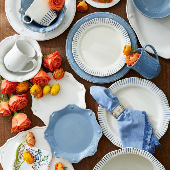 Berry & Thread Scalloped Dessert/Salad Plate