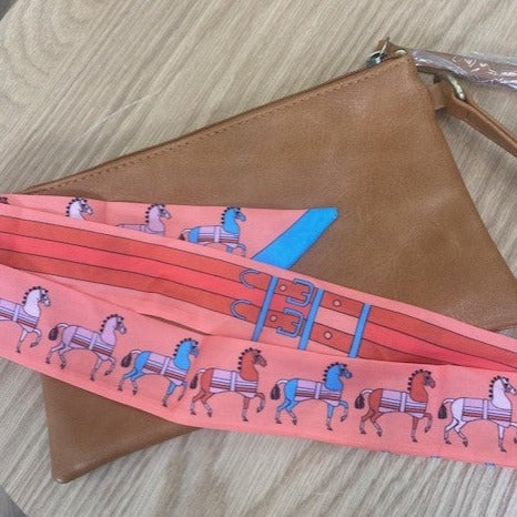 hair scarf on handbag set