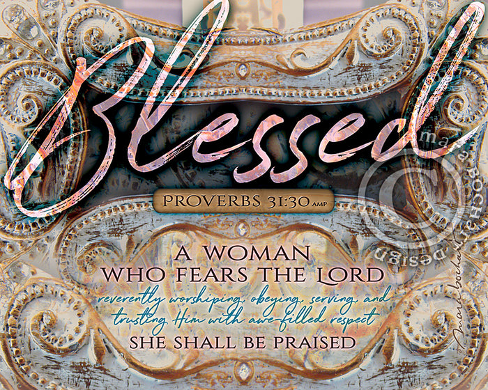 Blessed Woman - premium canvas