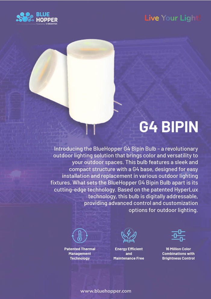 BlueHopper BiPin (G4) RGBW Lamp