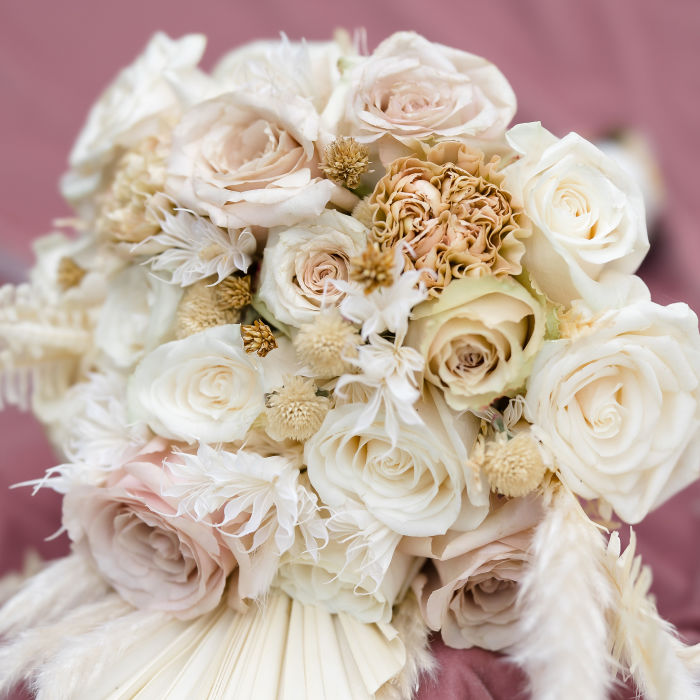 Blushing Bohemian Glam Wedding