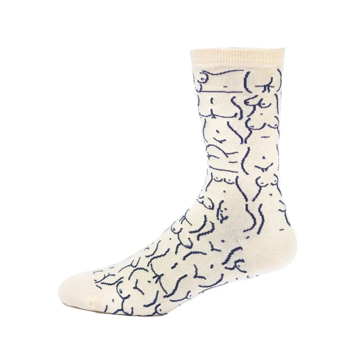 Boot Scootin' Boobies Pattern Socks Womens
