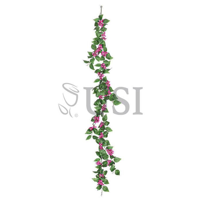 Bougainvillea Flower Garland, 6ft, Fuchsia