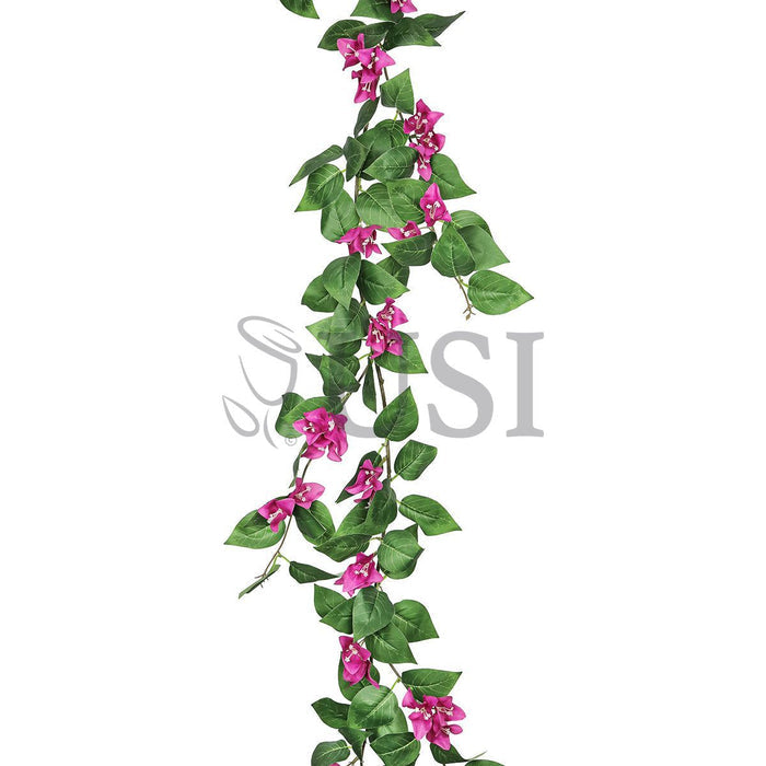 Bougainvillea Flower Garland, 6ft, Fuchsia