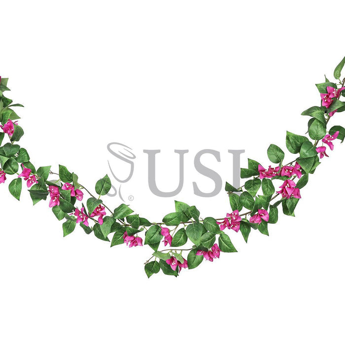 Bougainvillea Flower Garland, 6ft, Fuchsia