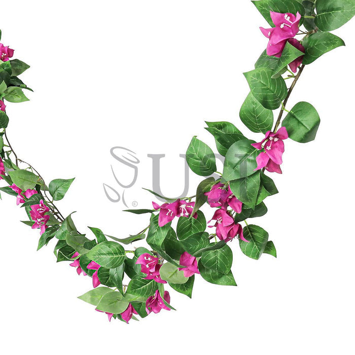 Bougainvillea Flower Garland, 6ft, Fuchsia