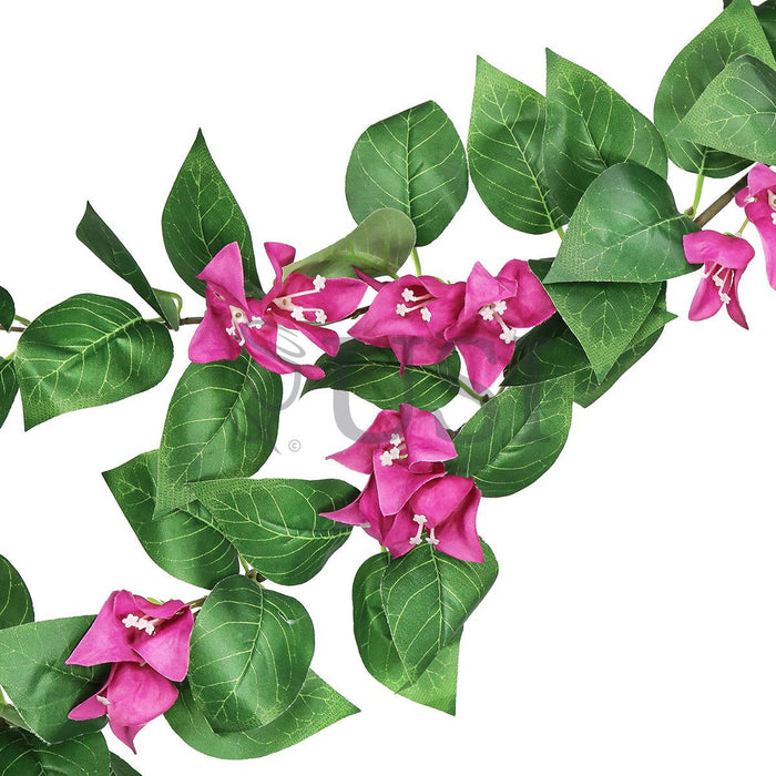 Bougainvillea Flower Garland, 6ft, Fuchsia