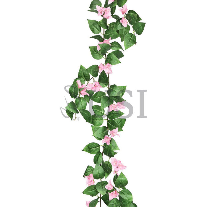 Bougainvillea Flower Garland, 6ft, Pink
