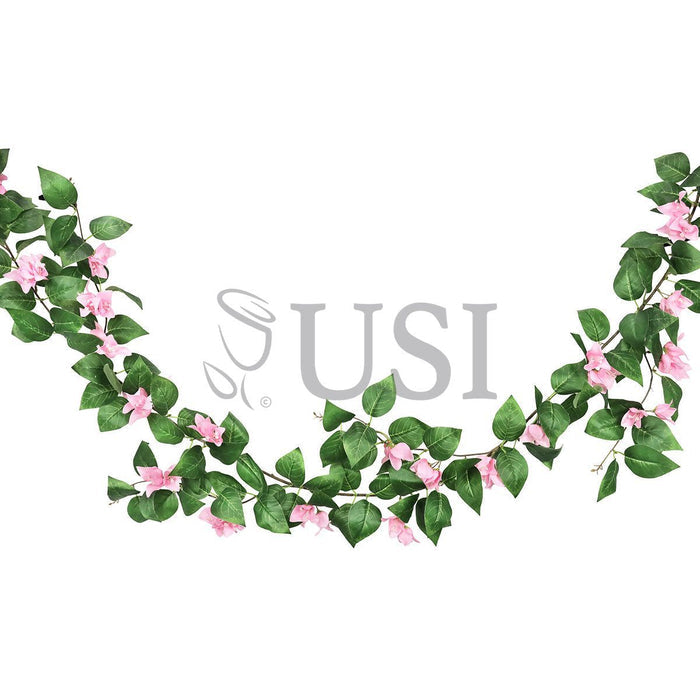 Bougainvillea Flower Garland, 6ft, Pink