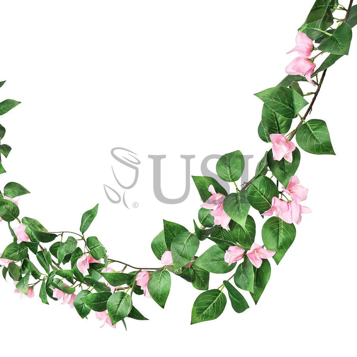 Bougainvillea Flower Garland, 6ft, Pink