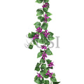 Bougainvillea Flower Garland, 6ft, Purple