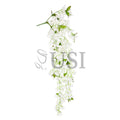 Bougainvillea Hanging Flower Cluster Spray Bush x7, 50in, Cream White