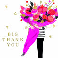 Bouquet Thank You Card