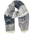 black and grey bo winter scarf