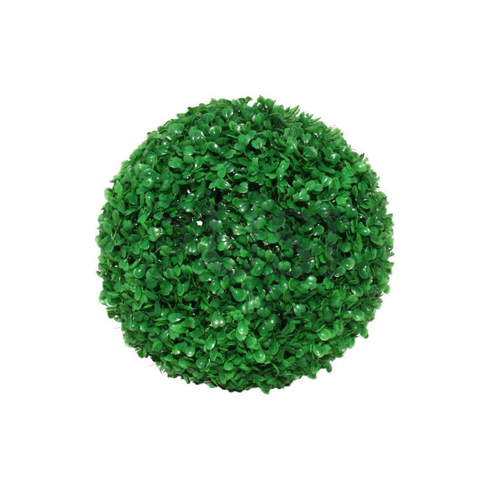 Boxwood Topiary Greenery Ball, 10in, Green