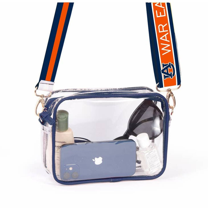 Bridget Clear Stadium Bag -Auburn