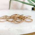 Bubble Stacking Ring Gold