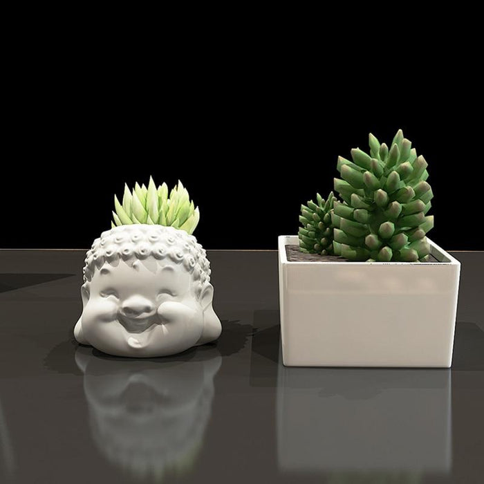 Buddha inspired flowerpot silicone molds - madmolds -