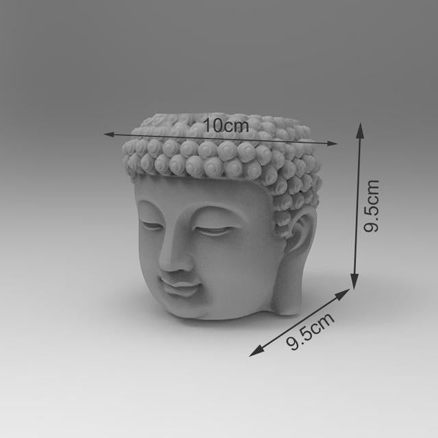 Buddha inspired flowerpot silicone molds - madmolds -