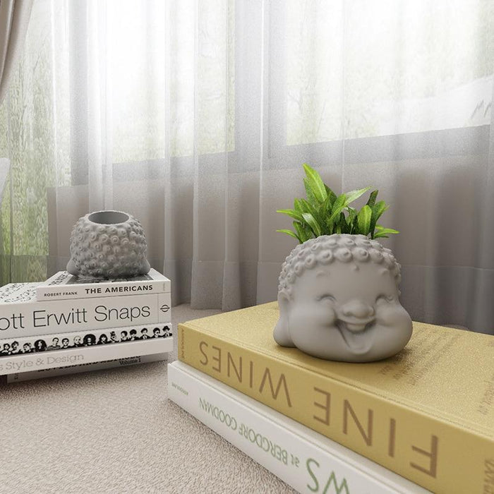 Buddha inspired flowerpot silicone molds - madmolds -