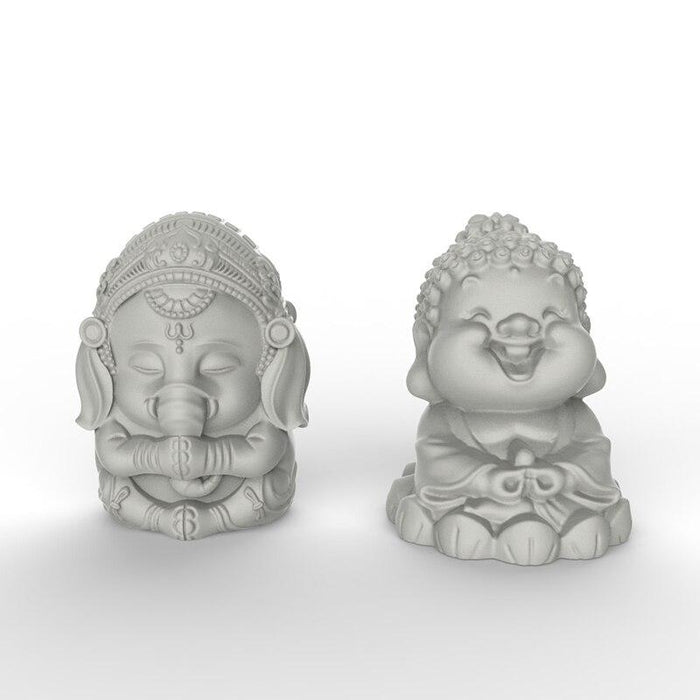 Buddha Sculpture Silicone Mold - madmolds -
