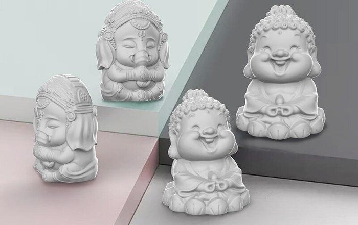 Buddha Sculpture Silicone Mold - madmolds -